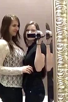 College Friends Having Fun In The Changing Room'