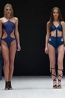 Blue Swimsuit Quartet - Totti Swimwear - Belarus Fashion Week 2018'