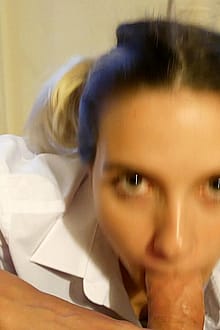 Green Eyes, Pigtails, Blowjob - More In Comments'