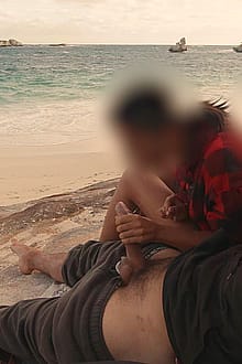 Giving My Man A Blowjob On The Beach Enjoy The View!'
