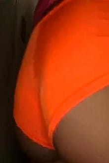 Shiori In Orange Shorts'