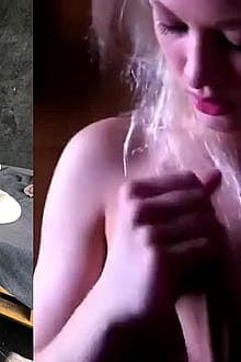 Russian Student With Beautiful Tits Does Blowjob'