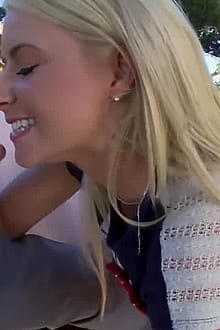 Amazing Blonde Babe Anikka Albrite Giving A Blowjob'