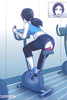 Wii Fit trainer Dildo Riding (Derpixon) [Wii Fit]'