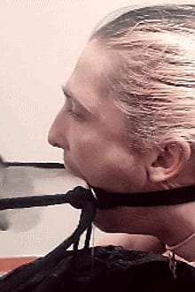 Throat fuck machine: It pulls me forward and pushes the cock in at the same time, I can't escape.'