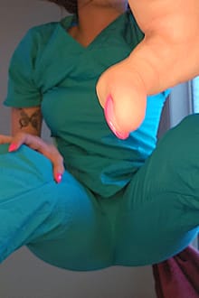 Would you eat a nurses pussy when it's this wet'