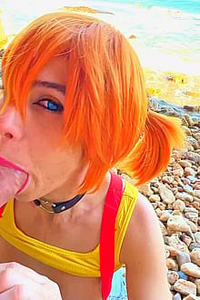 Misty finds a pokeflute on the beach OC'