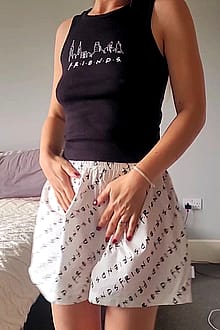 Hey Redditors 😘 Do you like my new pj's? Let's have some fun, what's your favourite one liner on friends? There's so many I'm finding it hard to choose 🤣'